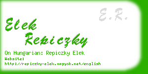 elek repiczky business card